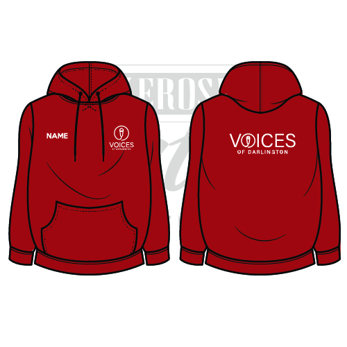 Voices of Darlington Unisex Adults College Hoodie