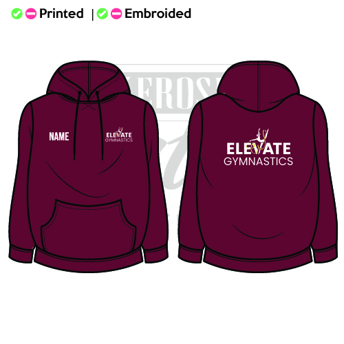 Elevate Gymnastics Unisex Adults College Hoodie