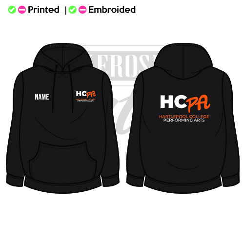 Hartlepool College of Performing Arts Unisex Adults College Hoodie