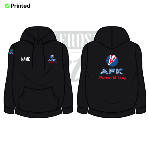 AFK Powerlifting  Unisex Adults College Hoodie