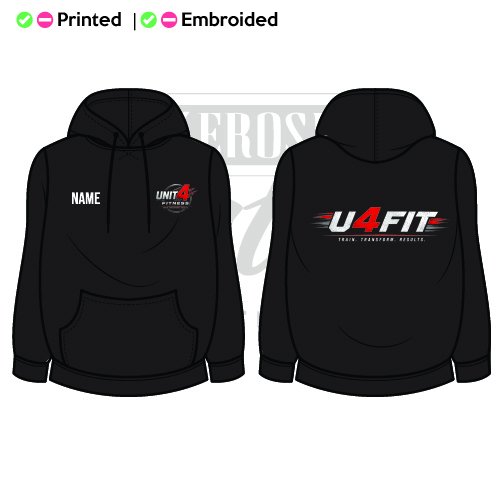 Unit 4 Fitness Unisex Adults College Hoodie