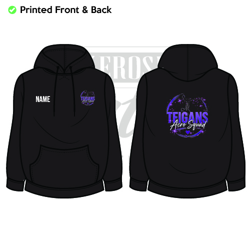 Teigans acro squad Unisex Adults College Hoodie