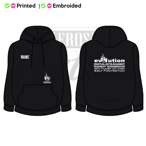 Evolution Martial Arts Academy OG Unisex Adults College Hoodie
