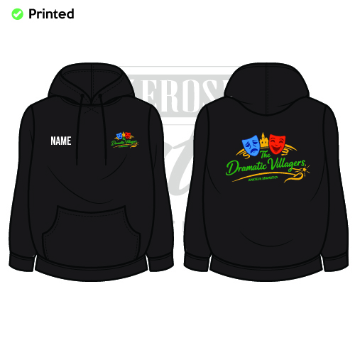 The Dramatic Villagers Unisex Adults College Hoodie