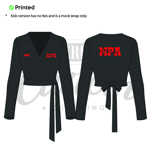 MPA Wrap Front Jersey Top Kids