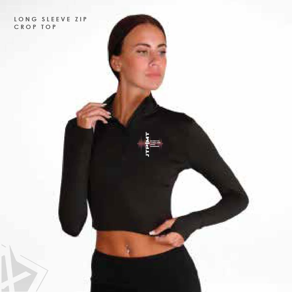 JTP Long Sleeve Zip Crop Top Kids 