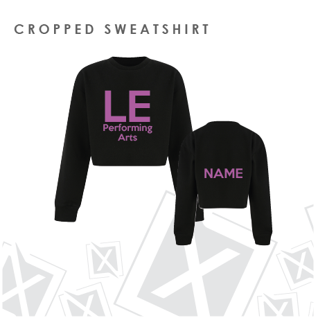 LE Performing Arts Cropped Sweatshirt Adults