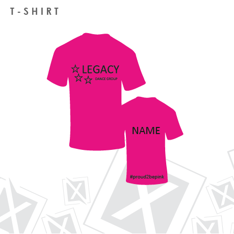 Legacy Dance Group Pink T-Shirt Adults