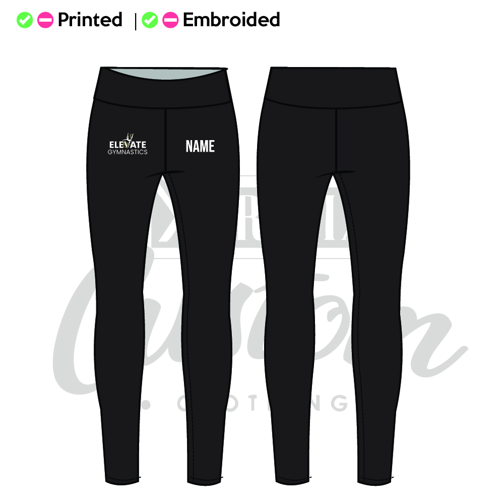 Elevate Gymnastics Womens Leggings