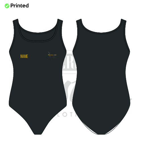 Titanium Artistic Roller Skating Academy Kids Angela Ruched Front Leotard
