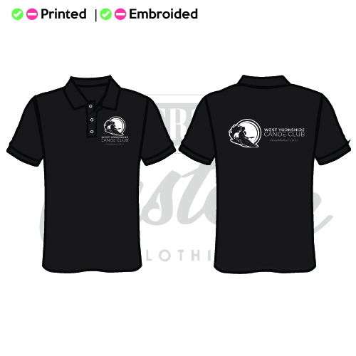 Embroided West Yorkshire Canoe Club Adults Polo (Pro Polo)