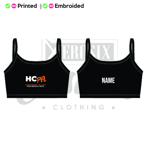 Hartlepool College of Performing Arts Racerback Cami Bra Top Adult