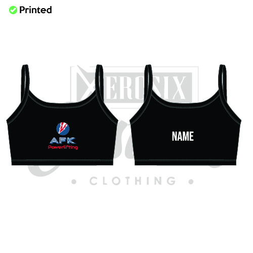 AFK Powerlifting  Adults Racerback Cami Bra Top