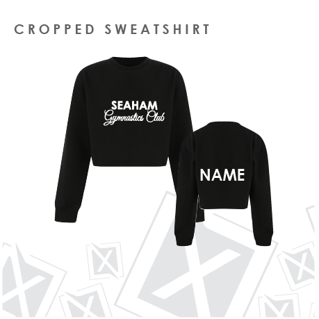 Seaham Gymnastics Club Cropped Sweatshirt Adults