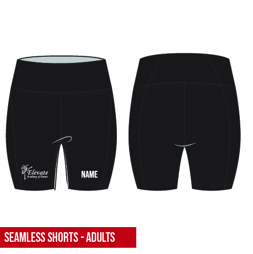 Elevate Academy of Dance Adults Seamless Shorts