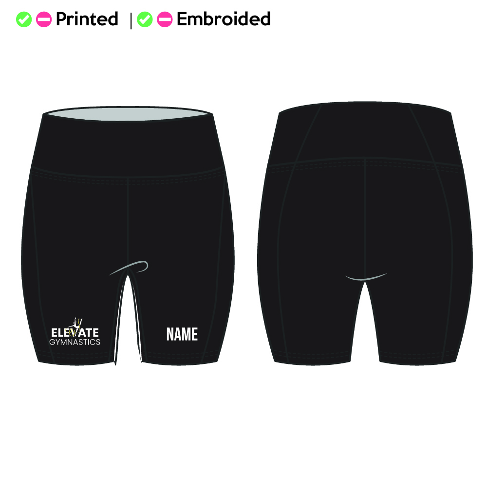 Elevate Gymnastics Adults Seamless Shorts