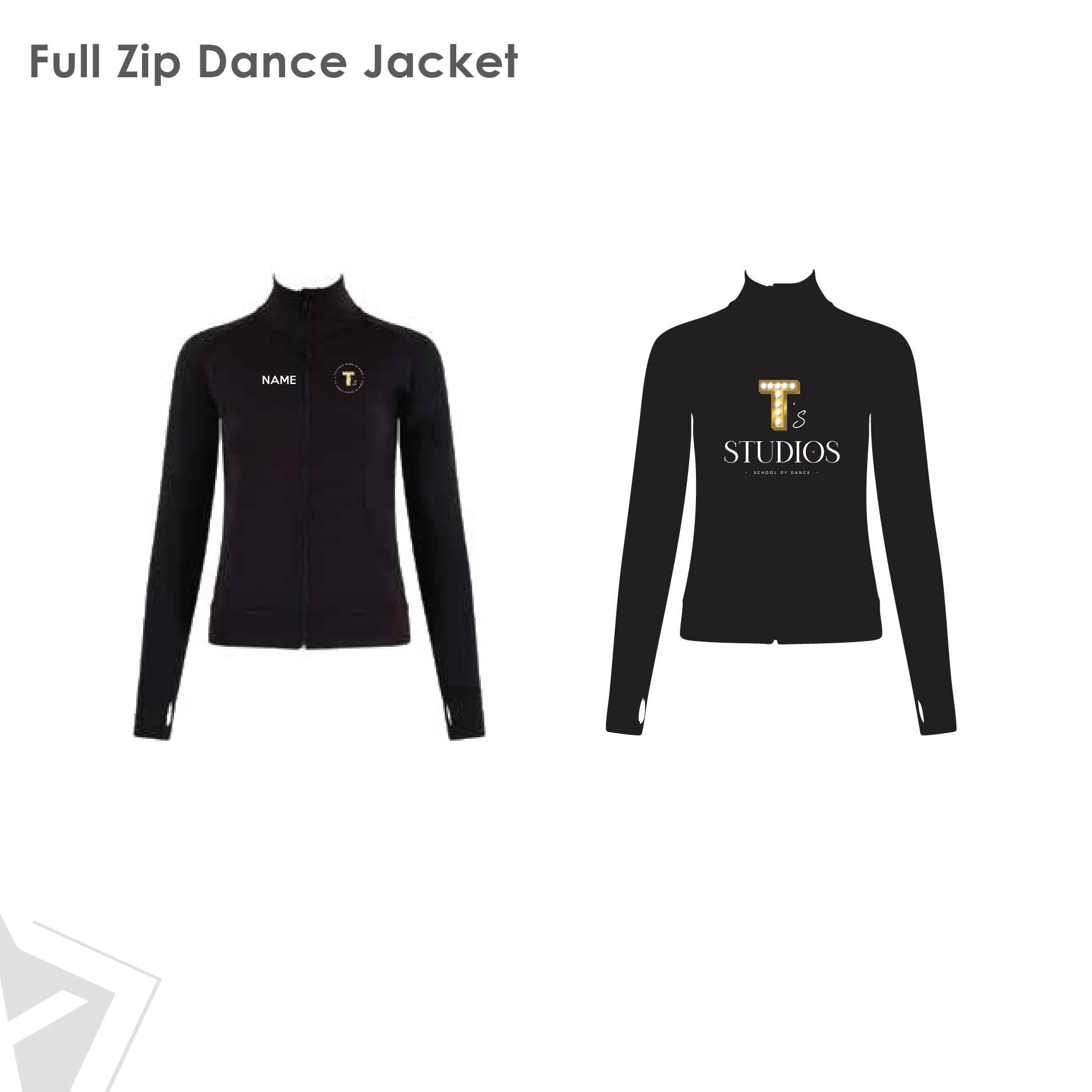 T's Studio Full Zip Dance Jacket Kids
