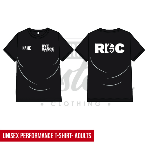 Rye Dance Centre Unisex Adults Performance Tee
