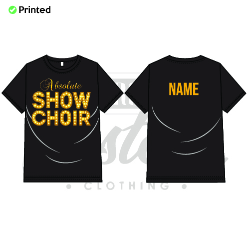 Absolute Show Choir Unisex Adults Cotton Tee