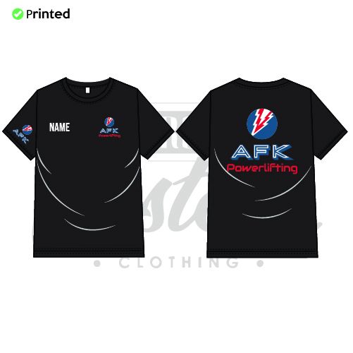 AFK Powerlifting  Unisex Adults Cotton Tee