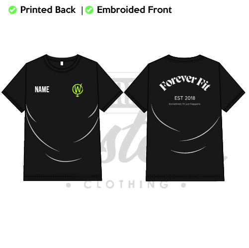 W Fitness Unisex Adults Performance Tee