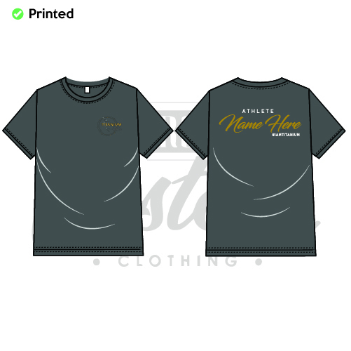 Titanium Artistic Roller Skating Academy Unisex Adults Performance Tee