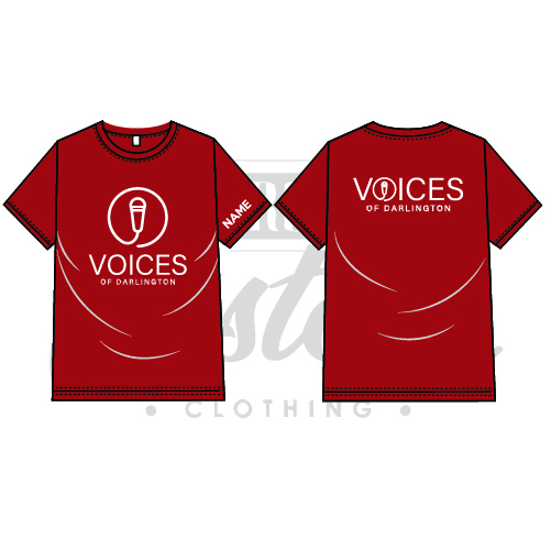 Voices of Darlington Unisex Adults Performance Tee