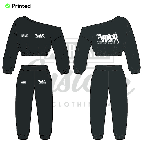 Amici School Of Dance Adults Full Warm Up Sweat Set