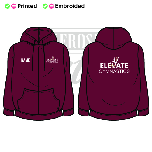 Elevate Gymnastics Unisex Adults Zoodie