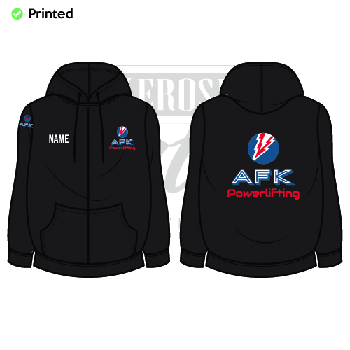 AFK Powerlifting  Unisex Adults Zoodie